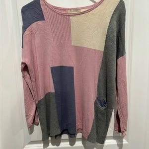 Pologram Colorblock Sweater, Sz S